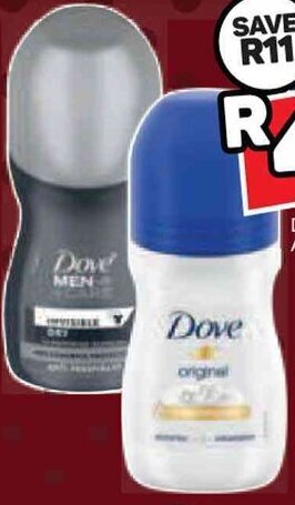 Pick n Pay Dove Roll-On Assorted 50ml offer