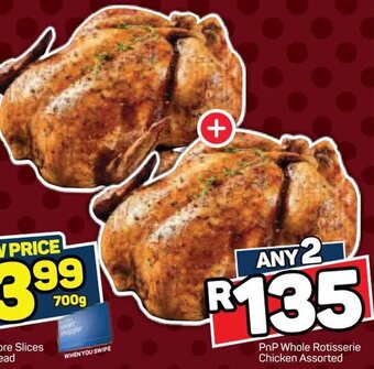 Pick n Pay PnP Whole Rotisserie Chicken Assorted offer