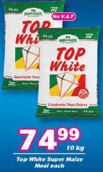 Cambridge Food Top White Super Maize Meal 10kg offer