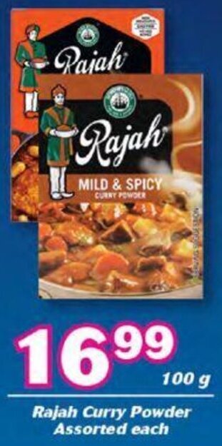 Cambridge Food Rajah Curry Powder Assorted 100g offer