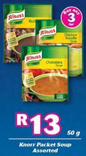 Knorr Packet Soup Assorted 50g