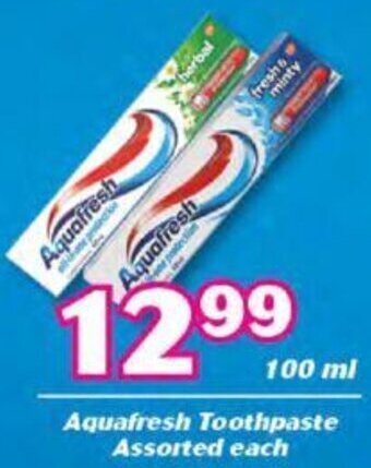 Aquafresh Toothpaste Assorted 100ml