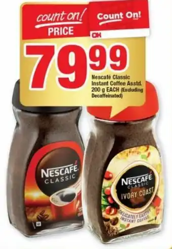 OK Foods Nescafé Classic Instant Coffee Assorted 200g offer