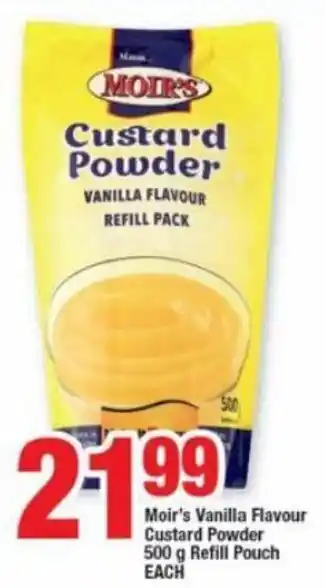 OK Foods Moir's Vanilla Flavour Custard Powder 500g Refill Pouch offer