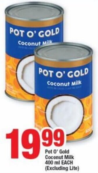 OK Foods Pot O" Gold Coconut Milk 400ml offer