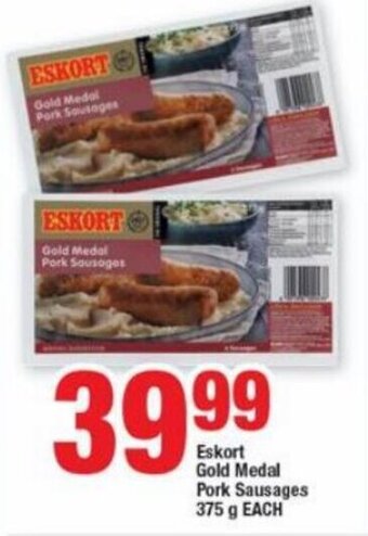 Eskort Gold Medal Pork Sausages 375g