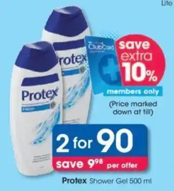 Clicks Protex Shower Gel 500 ml offer