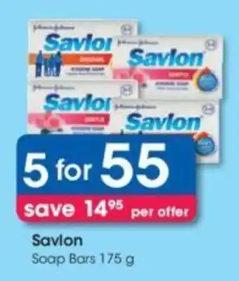 Clicks Savlon Soap Bars 175g offer