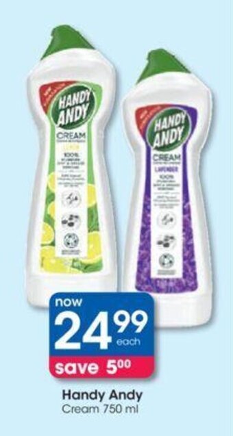 Clicks Handy Andy Cream 750 ml offer