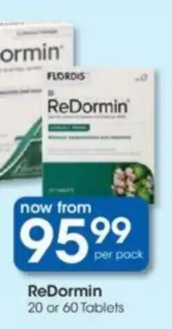 ReDormin 20 or 60 Tablets
