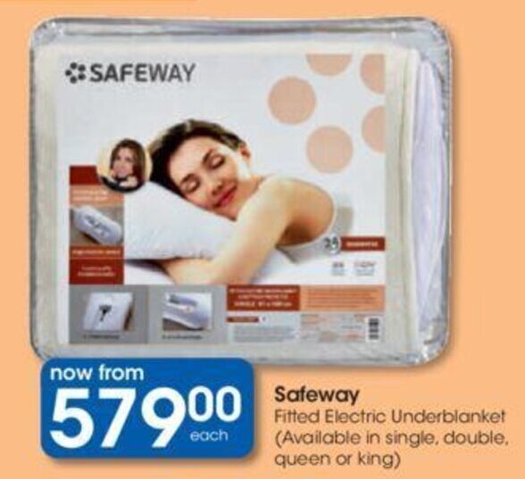 Safeway Fitted Electric Underblanket offer at Clicks