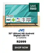 House & Home JVC 32" (80cm) HD Android Digital LED TV LT-32N3115 offer