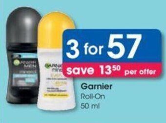 Clicks Garnier Roll-On 50 ml offer