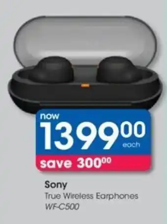 Sony True Wireless Earphones WF-C500