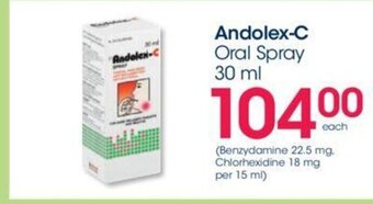 Andolex-C Oral Spray 30 ml