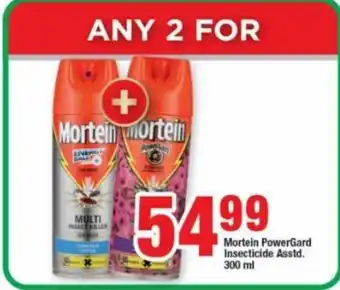 OK Foods Mortein PowerGard Insecticide Asstd 300 ml offer