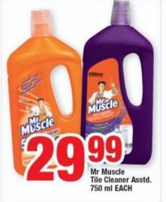 Mr Muscle Tile Cleaner Asstd 750 ml each