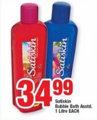 OK Foods Satiskin Bubble Bath Asstd 1 Litre each offer