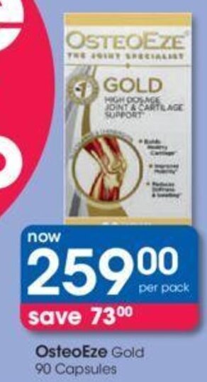 OsteoEze Gold 90 Capsules