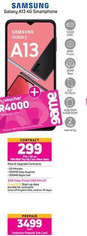 Game Samsung Galaxy A13 4G Smartphone-Each offer