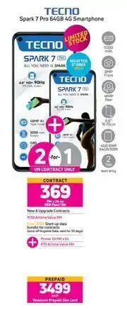 Game Tecno Spark 7 Pro 64GB 4G Smartphone-Each offer