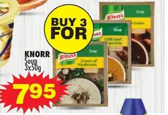 Choppies Knorr Soup 3x50g offer