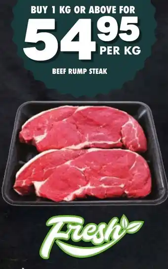 Choppies Beef Rump Steak offer