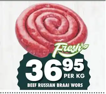 Beef Russian Braai Wors