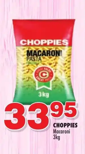 Choppies CHOPPIES Macaroni 3kg offer