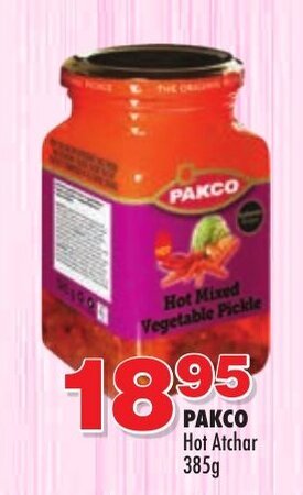 Pakco Hot Atchar 385g