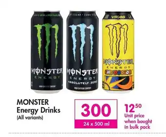 Monster Energy Drinks 24 x 500 ml