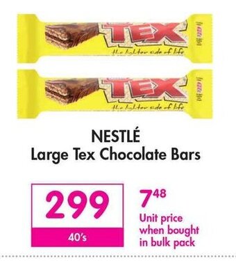 Makro Nestle Large Tex Chocolate Bars 40' s offer