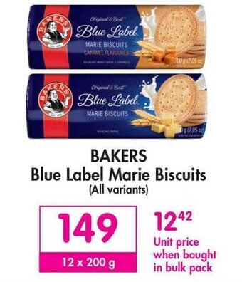 Makro Bakers Blue Label Marie Biscuits 12 x 200g offer