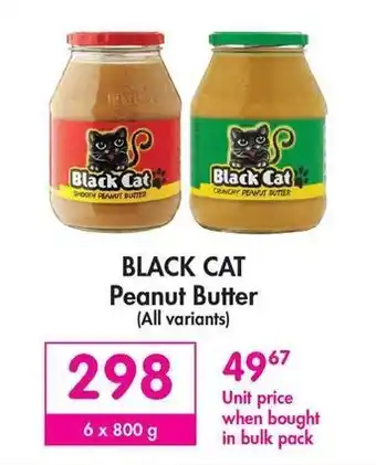 Makro Black Cat Peanut Butter 6 x 800g offer