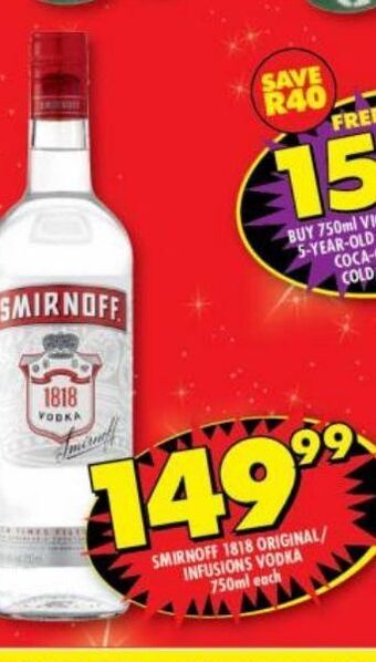 Shoprite Smirnoff vodka offer