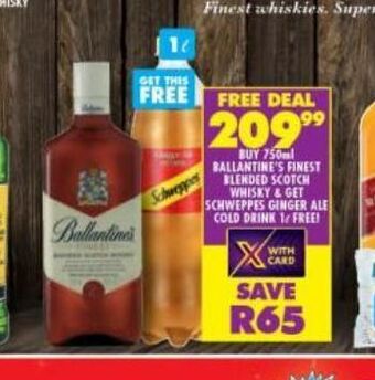 Shoprite Ballantine's whiskey offer