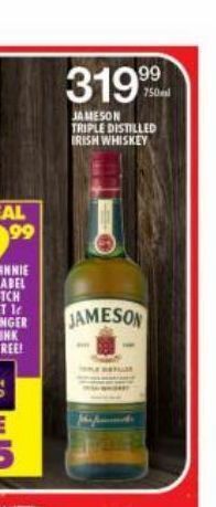 Shoprite Jameson whiskey offer