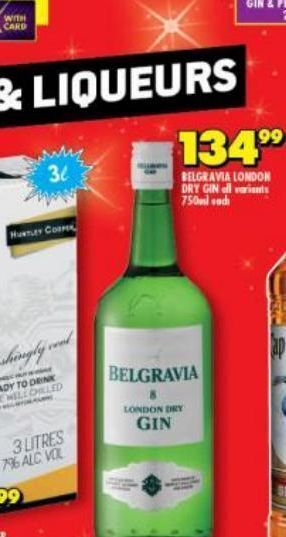 Shoprite Belgravia gin offer
