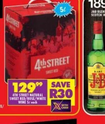 Shoprite 4th street wine offer