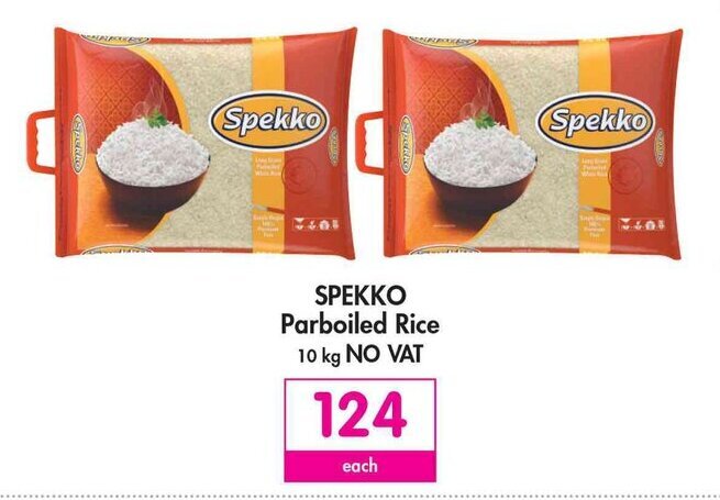 How Much Is 10kg Spekko Rice At Shoprite