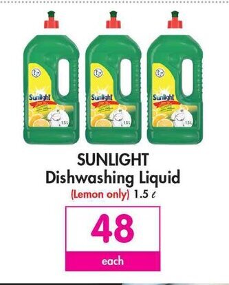 Makro Sunlight Dishwashing Liquid 1.5L offer