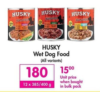 Makro Husky Wet Dog Food 12 x 385/400g offer