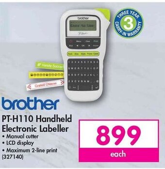 Makro Brother - PT-H110 Handheld Electronic Labeller offer