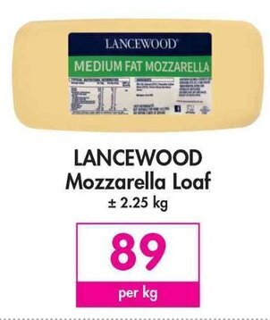 Makro Lancewood Mozzarella Loaf offer