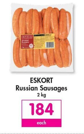 Makro Eskort Russian Sausages 2kg offer