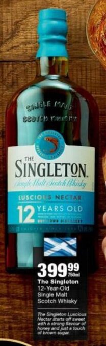 The Singleton 12-Year-Old Single Malt Scotch Whisky 750ml