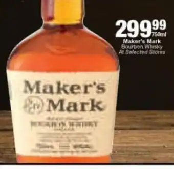 Maker's Mark Bourbon Whisky 750 ml
