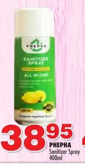 Phepha Sanitizer Spray 400ml