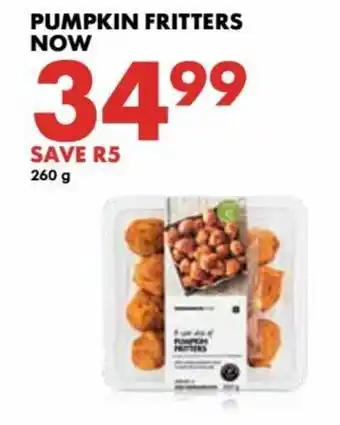Woolworths Pumpkin Fritters 260g offer