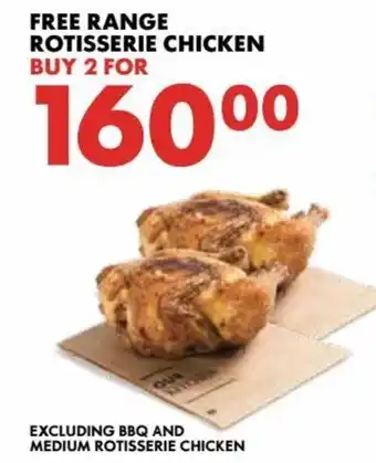 Woolworths Free Range Rotisserie Chicken 2's offer